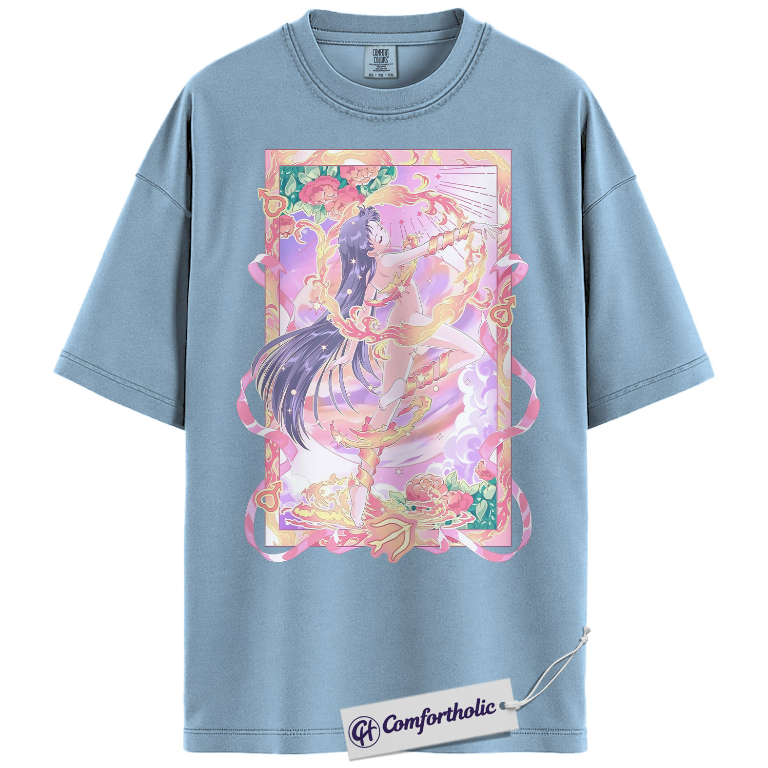 Rei Hino Shirt, Sailor Mars Shirt, Sailor Moon Shirt, Anime Graphic Tee, Comfort Colors Shirt - Image 14