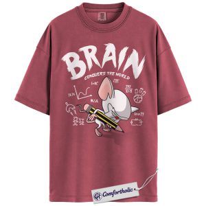 Pinky and the Brain Shirt, Anime Graphic Tee, Comfort Colors Shirt