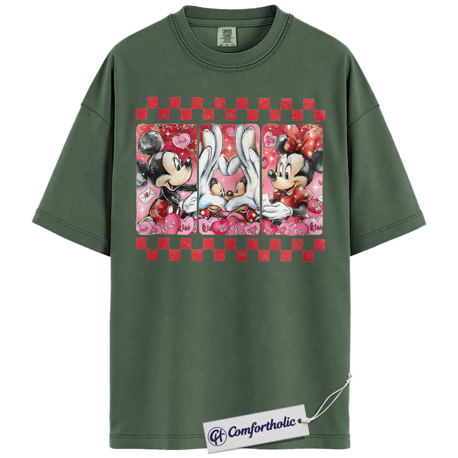 Mickey Mouse Shirt, Valentine Shirt, Anime Graphic Tee, Comfort Colors Shirt - Image 6