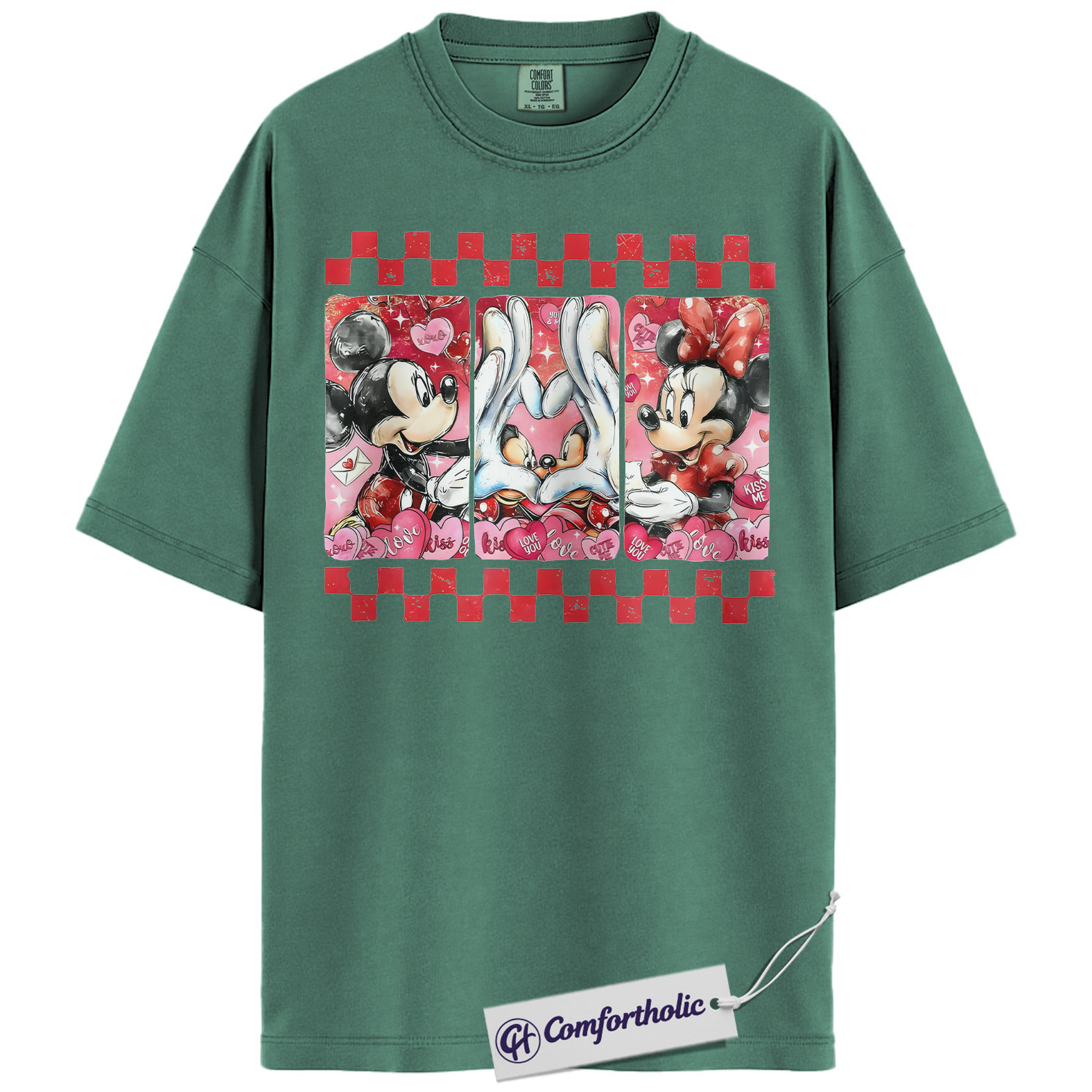 Mickey Mouse Shirt, Valentine Shirt, Anime Graphic Tee, Comfort Colors Shirt - Image 8
