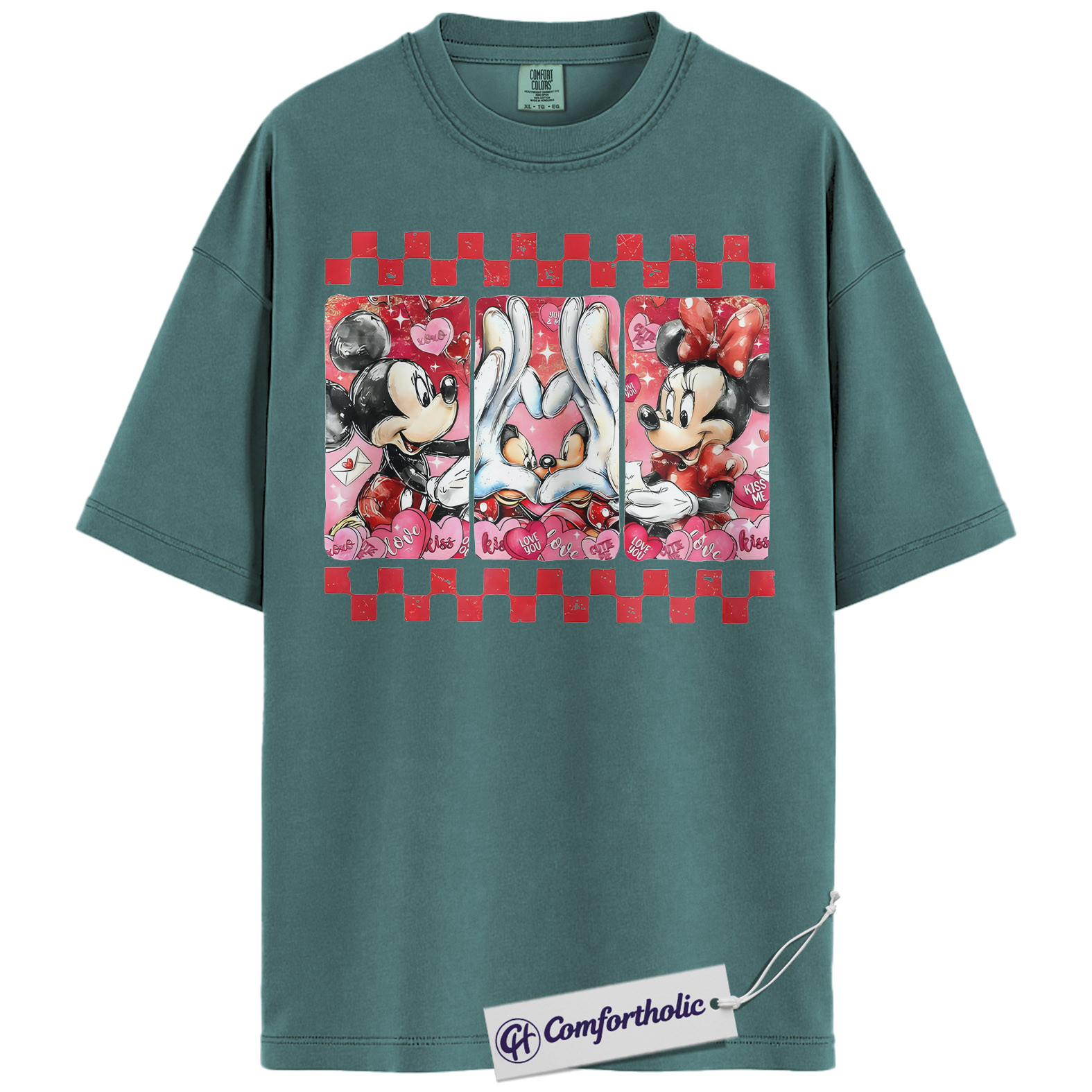 Mickey Mouse Shirt, Valentine Shirt, Anime Graphic Tee, Comfort Colors Shirt - Image 9
