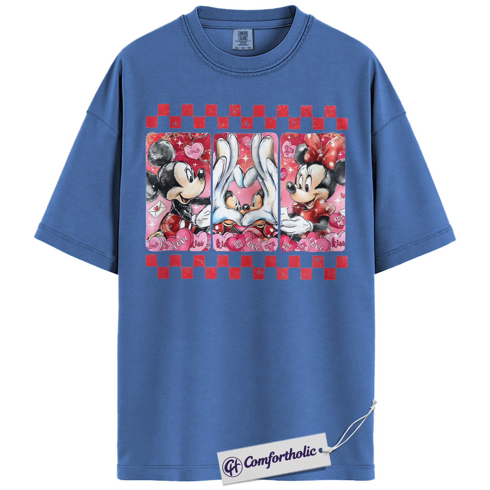 Mickey Mouse Shirt, Valentine Shirt, Anime Graphic Tee, Comfort Colors Shirt - Image 10