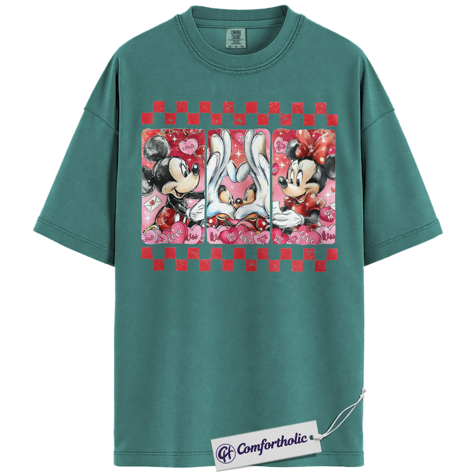 Mickey Mouse Shirt, Valentine Shirt, Anime Graphic Tee, Comfort Colors Shirt - Image 11