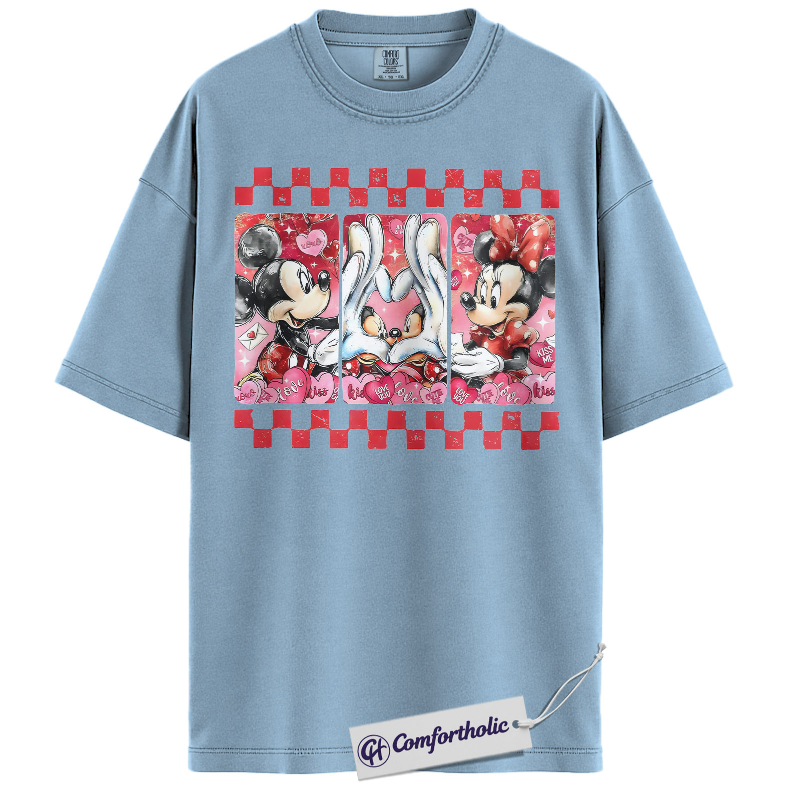 Mickey Mouse Shirt, Valentine Shirt, Anime Graphic Tee, Comfort Colors Shirt - Image 12