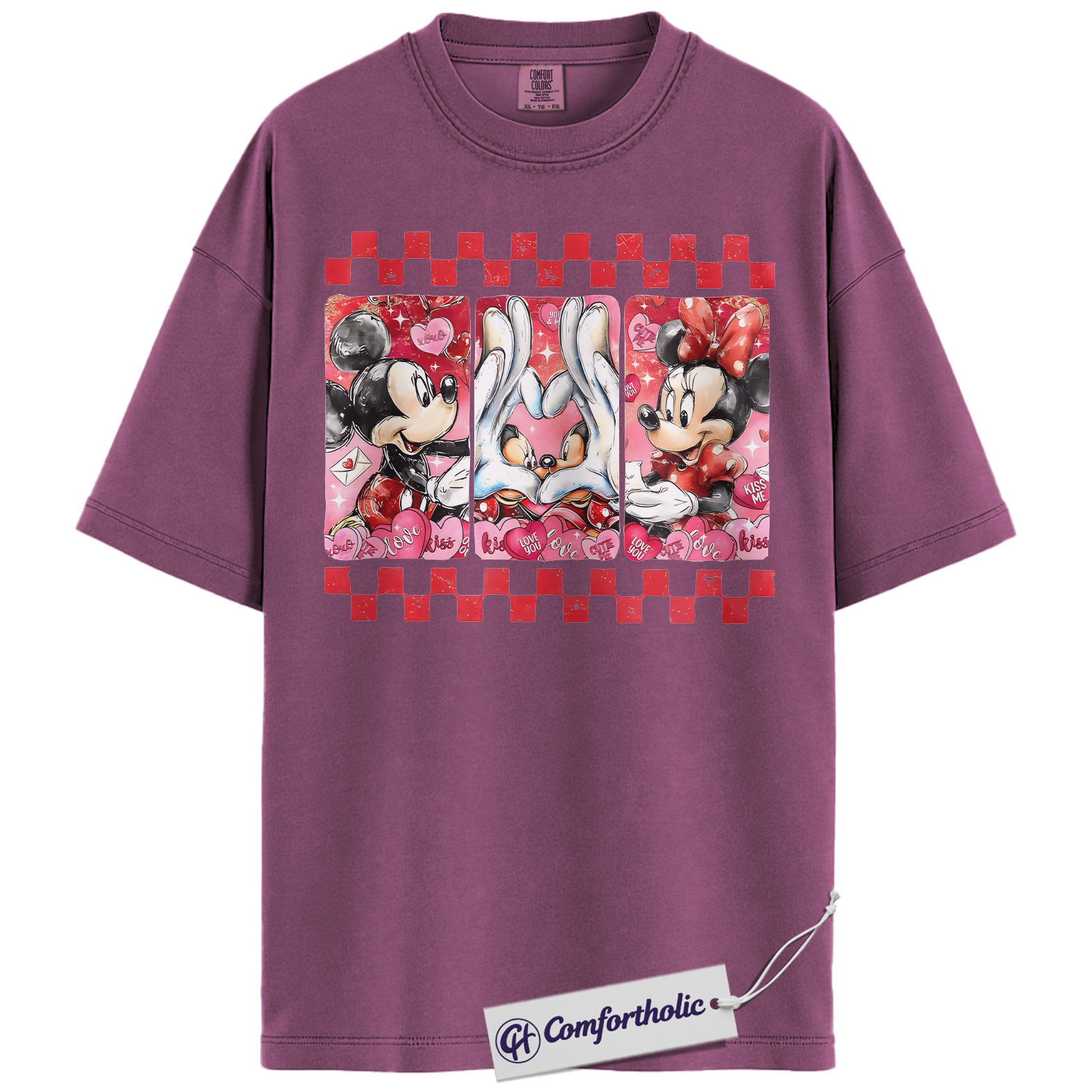 Mickey Mouse Shirt, Valentine Shirt, Anime Graphic Tee, Comfort Colors Shirt - Image 13