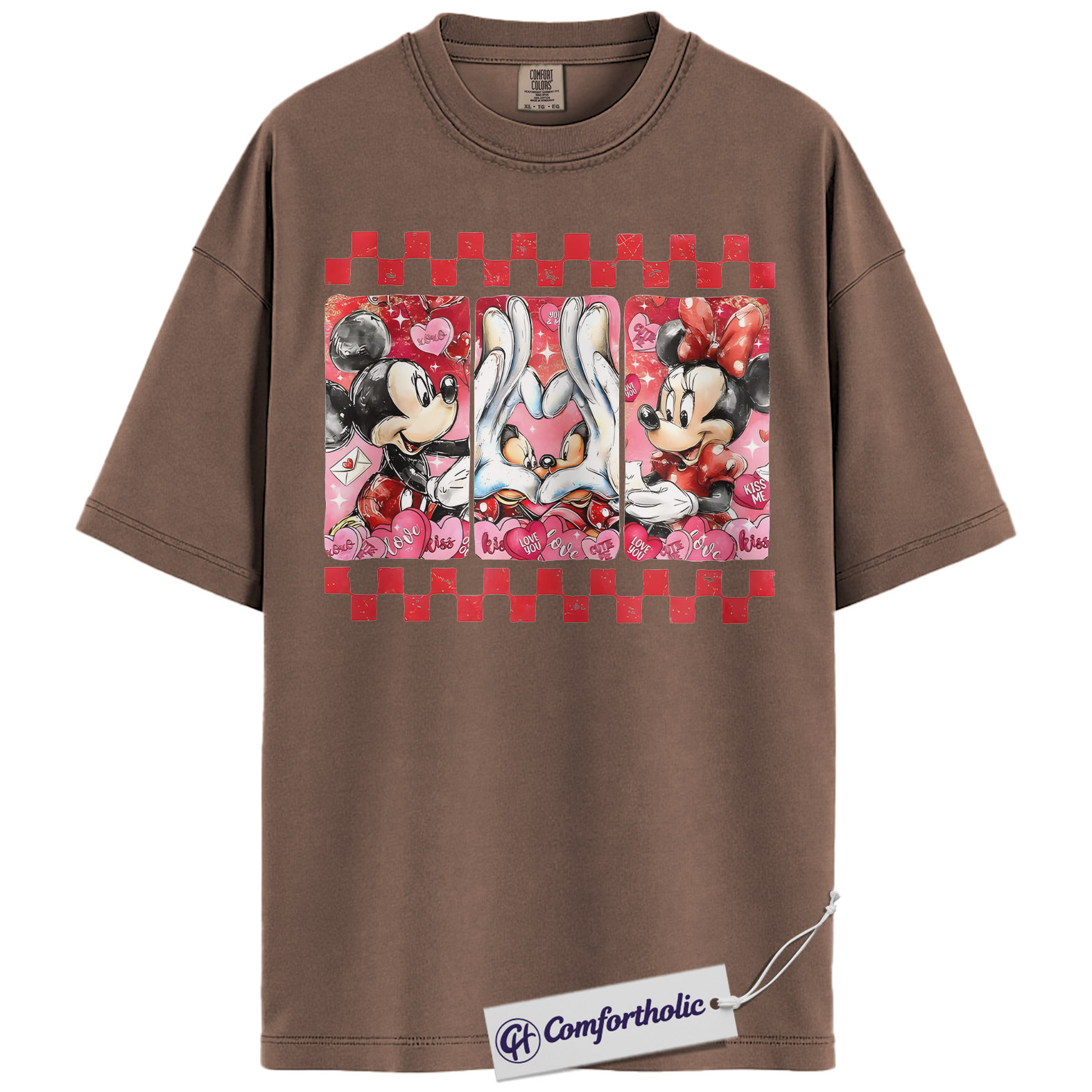 Mickey Mouse Shirt, Valentine Shirt, Anime Graphic Tee, Comfort Colors Shirt - Image 15