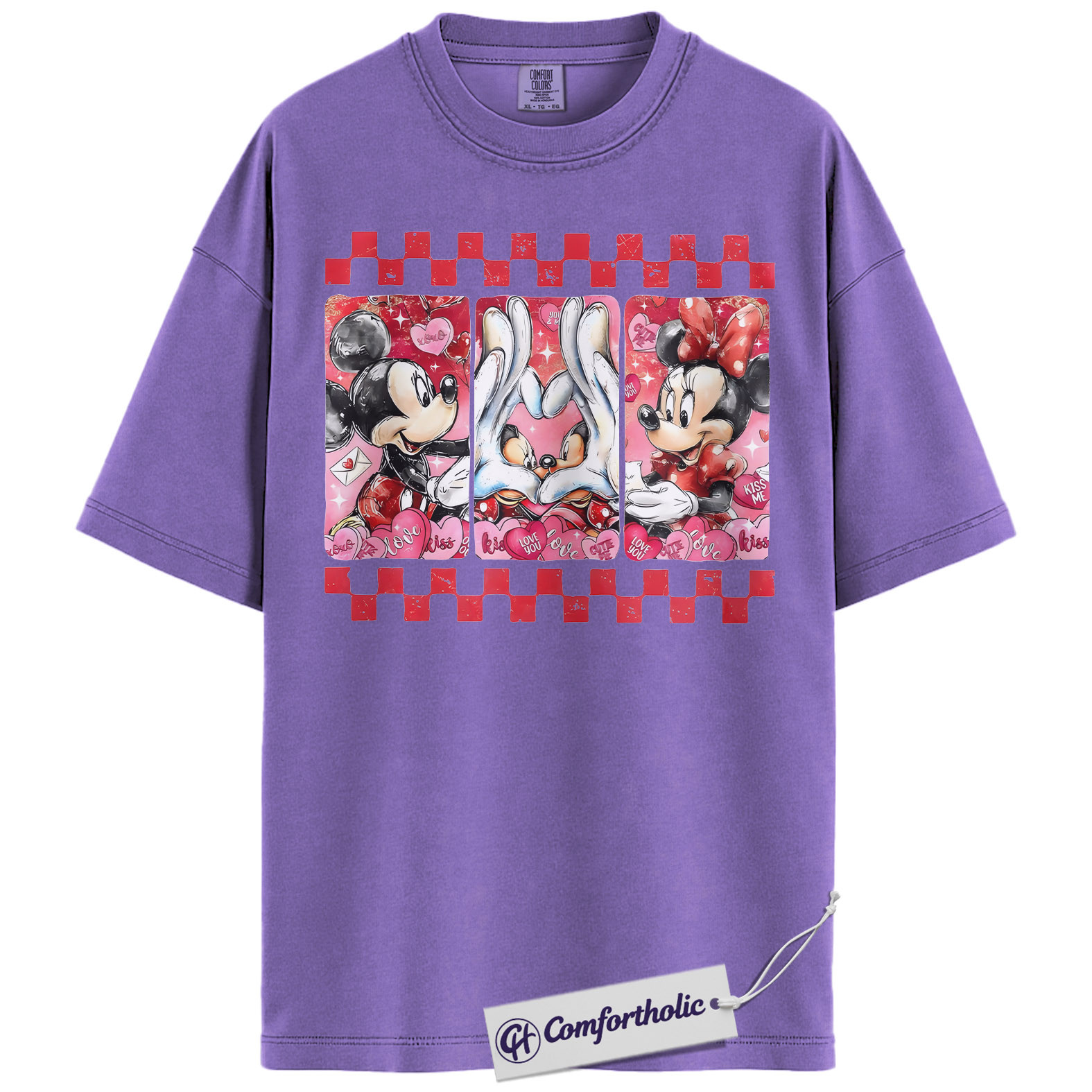 Mickey Mouse Shirt, Valentine Shirt, Anime Graphic Tee, Comfort Colors Shirt - Image 16