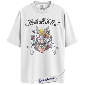 Alternative view of Looney Tunes Shirt, Anime Graphic Tee, Comfort Colors Shirt