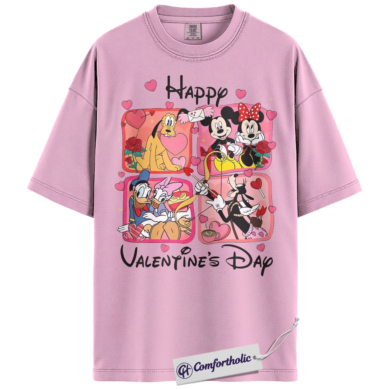 Donald Duck Shirt, Goofy Shirt, Pluto Shirt, Mickey Mouse Shirt, Valentine Shirt, Anime Graphic Tee, Comfort Colors Shirt