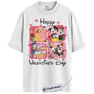 Alternative view of Donald Duck Shirt, Goofy Shirt, Pluto Shirt, Mickey Mouse Shirt, Valentine Shirt, Anime Graphic Tee, Comfort Colors Shirt