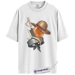 Alternative view of One Piece Shirt, Naruto Shirt, Dragon Ball Z Shirt, Bleach Shirt, Anime Graphic Tee, Comfort Colors Shirt