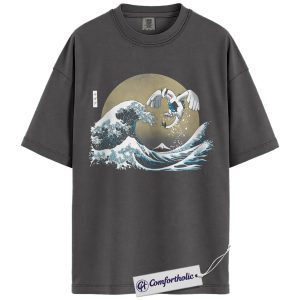 Alternative view of Lugia Shirt, Pokemon Shirt, Anime Graphic Tee, Comfort Colors Shirt