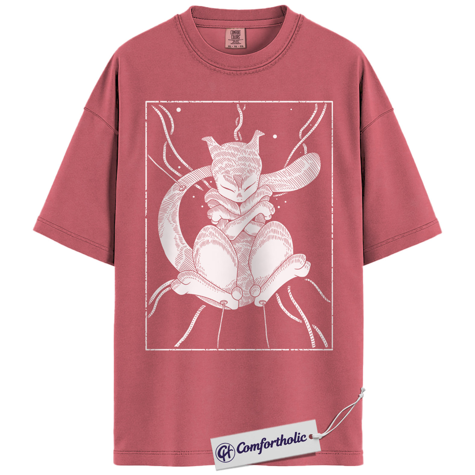 Mewtwo Shirt, Pokemon Shirt, Anime Graphic Tee, Comfort Colors Shirt - Image 5
