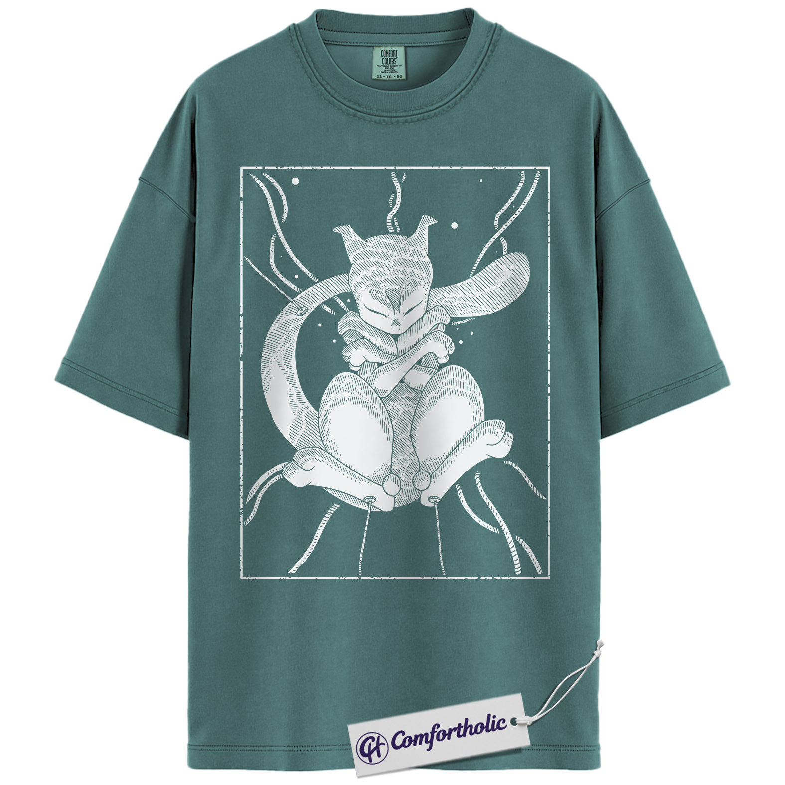 Mewtwo Shirt, Pokemon Shirt, Anime Graphic Tee, Comfort Colors Shirt - Image 7