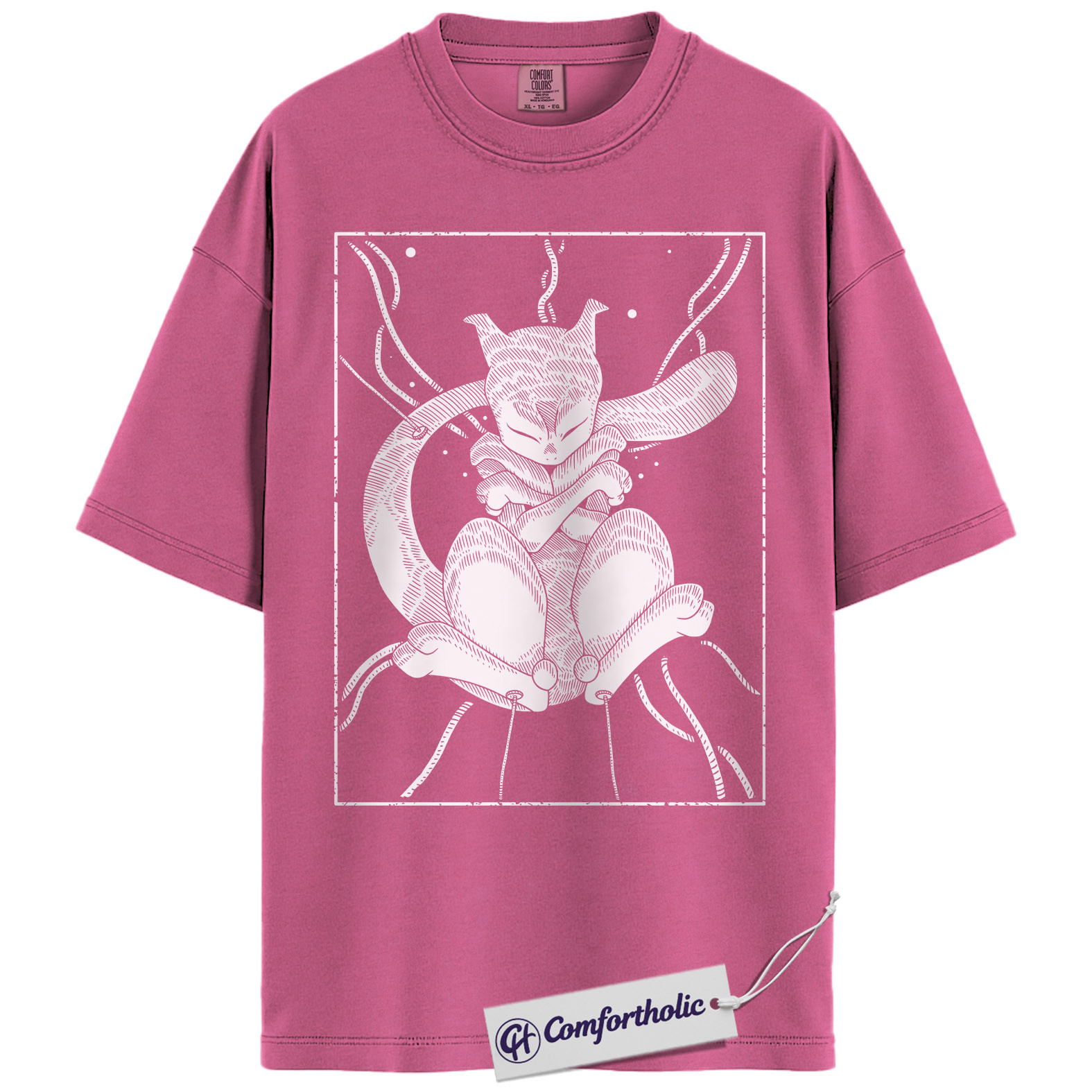 Mewtwo Shirt, Pokemon Shirt, Anime Graphic Tee, Comfort Colors Shirt - Image 11