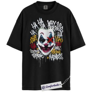 Joker Shirt, DC Comics Graphic Tee, Comfort Colors Shirt