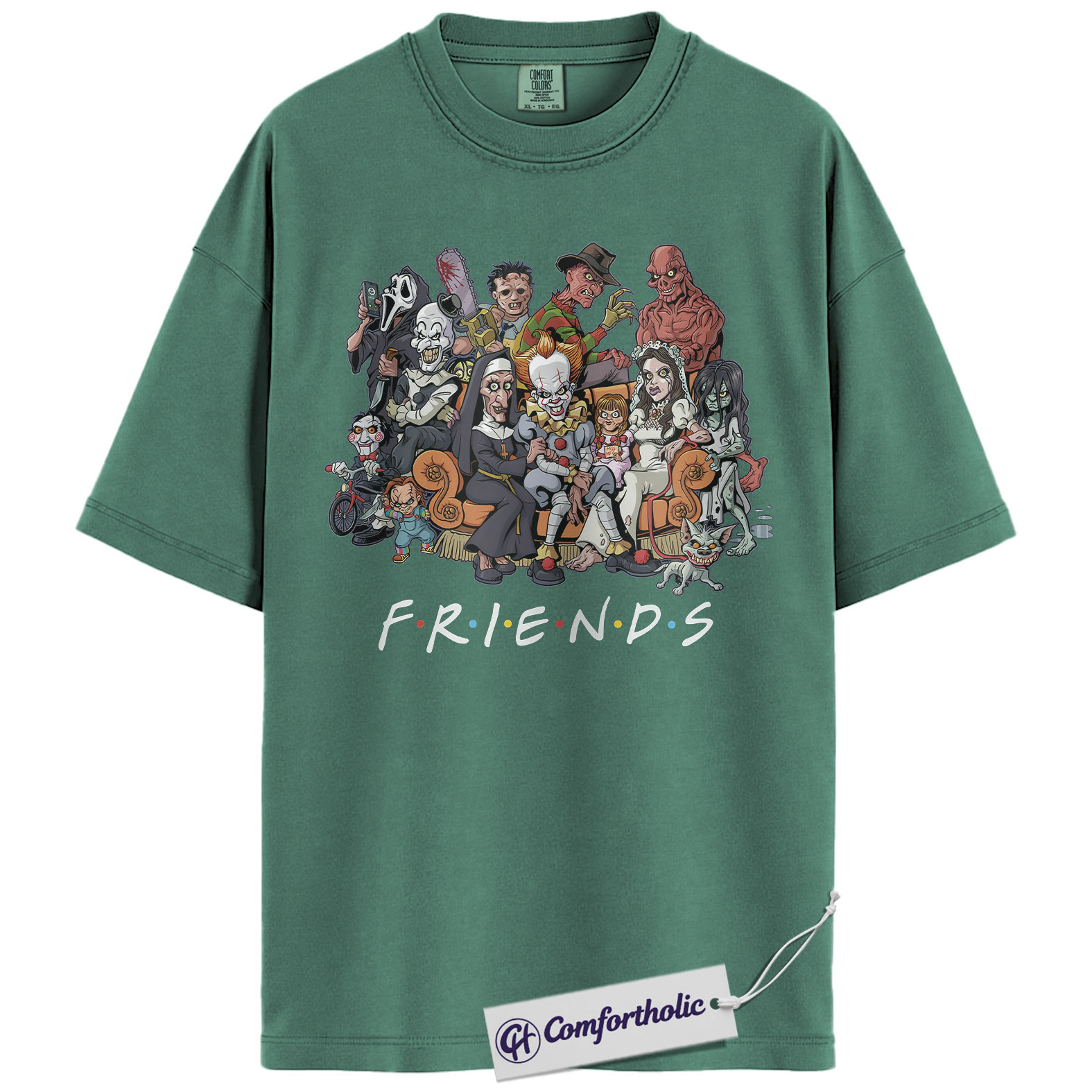 Friends Horror Shirt, Halloween Shirt, Movie Graphic Tee, Comfort Colors Shirt - Image 5