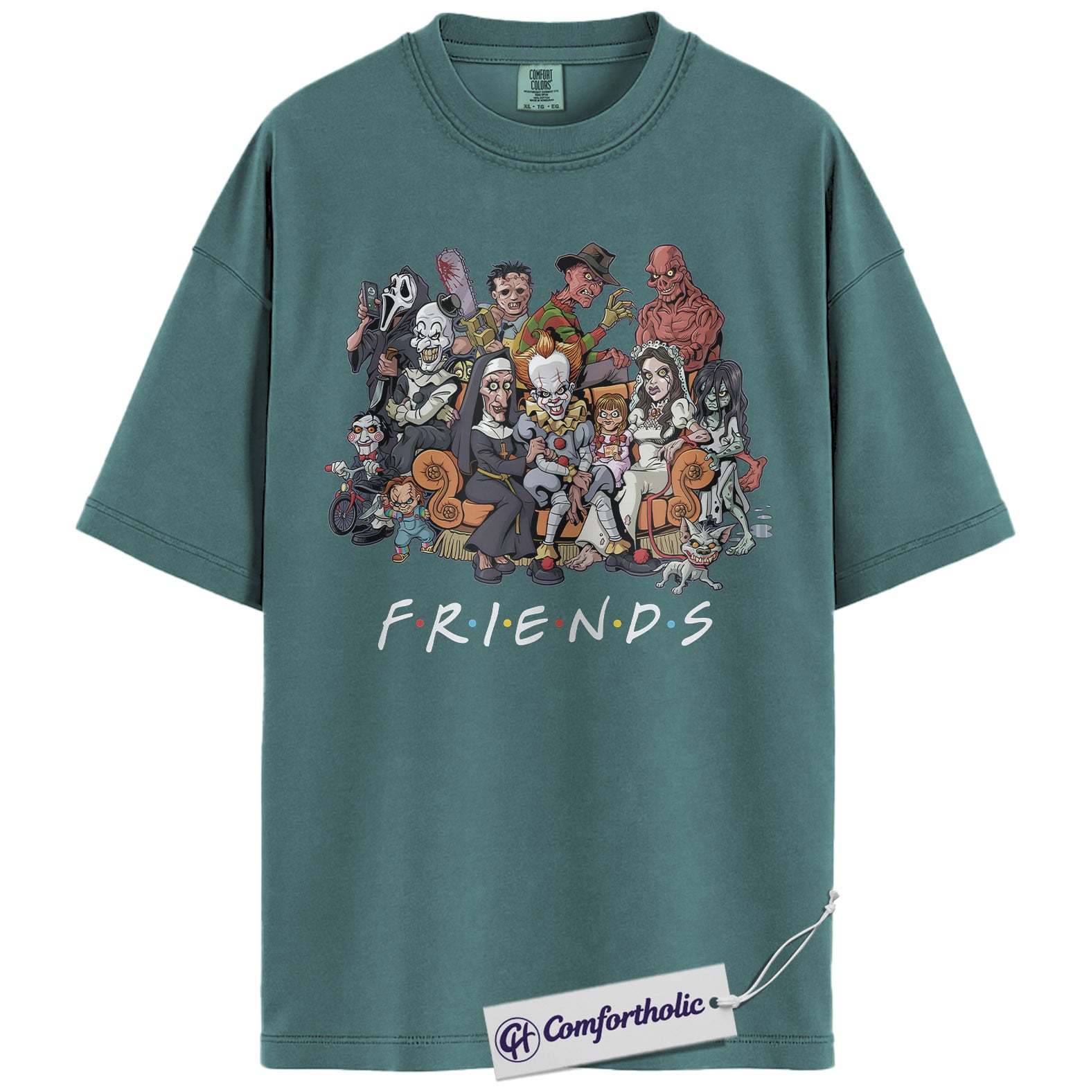 Friends Horror Shirt, Halloween Shirt, Movie Graphic Tee, Comfort Colors Shirt - Image 6