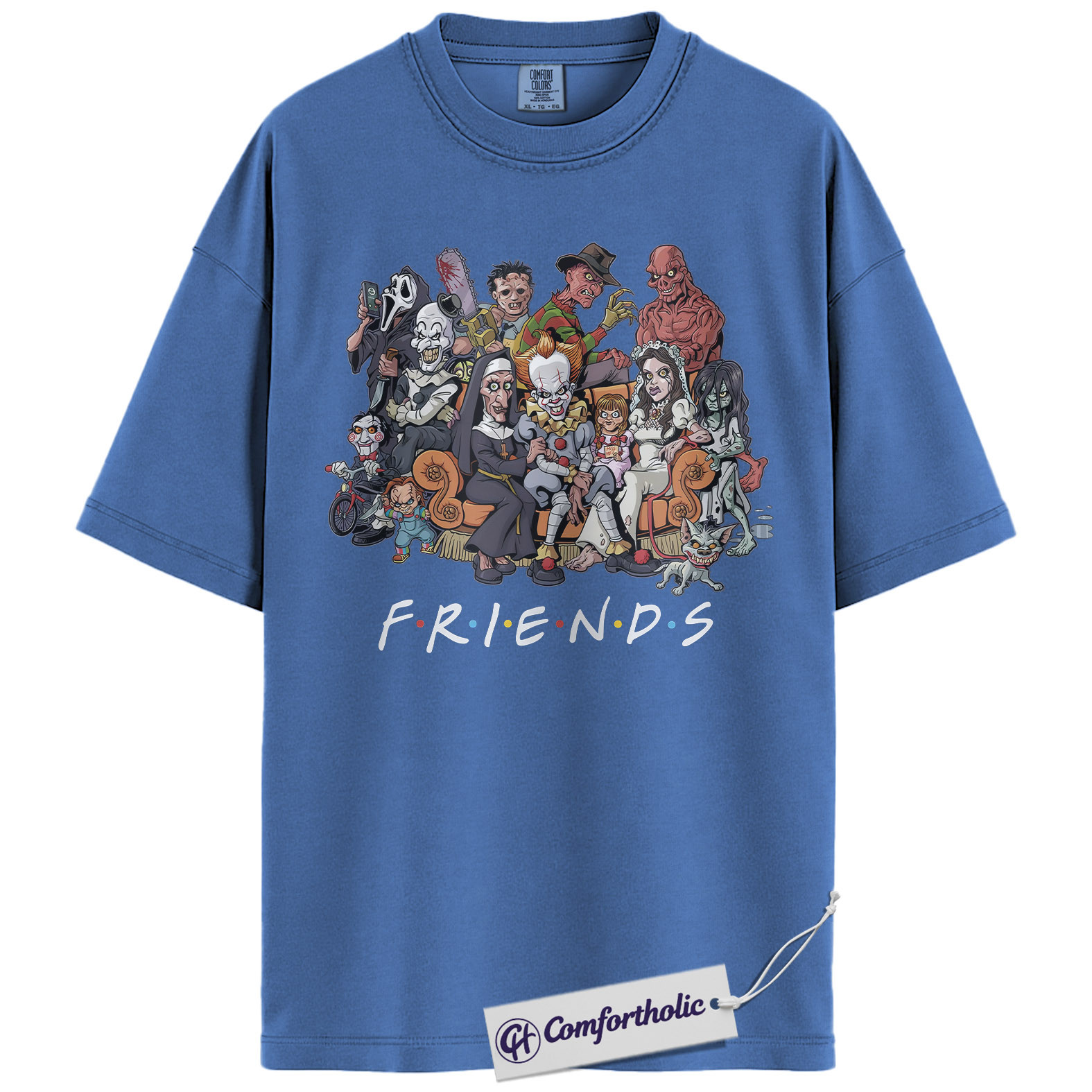 Friends Horror Shirt, Halloween Shirt, Movie Graphic Tee, Comfort Colors Shirt - Image 7