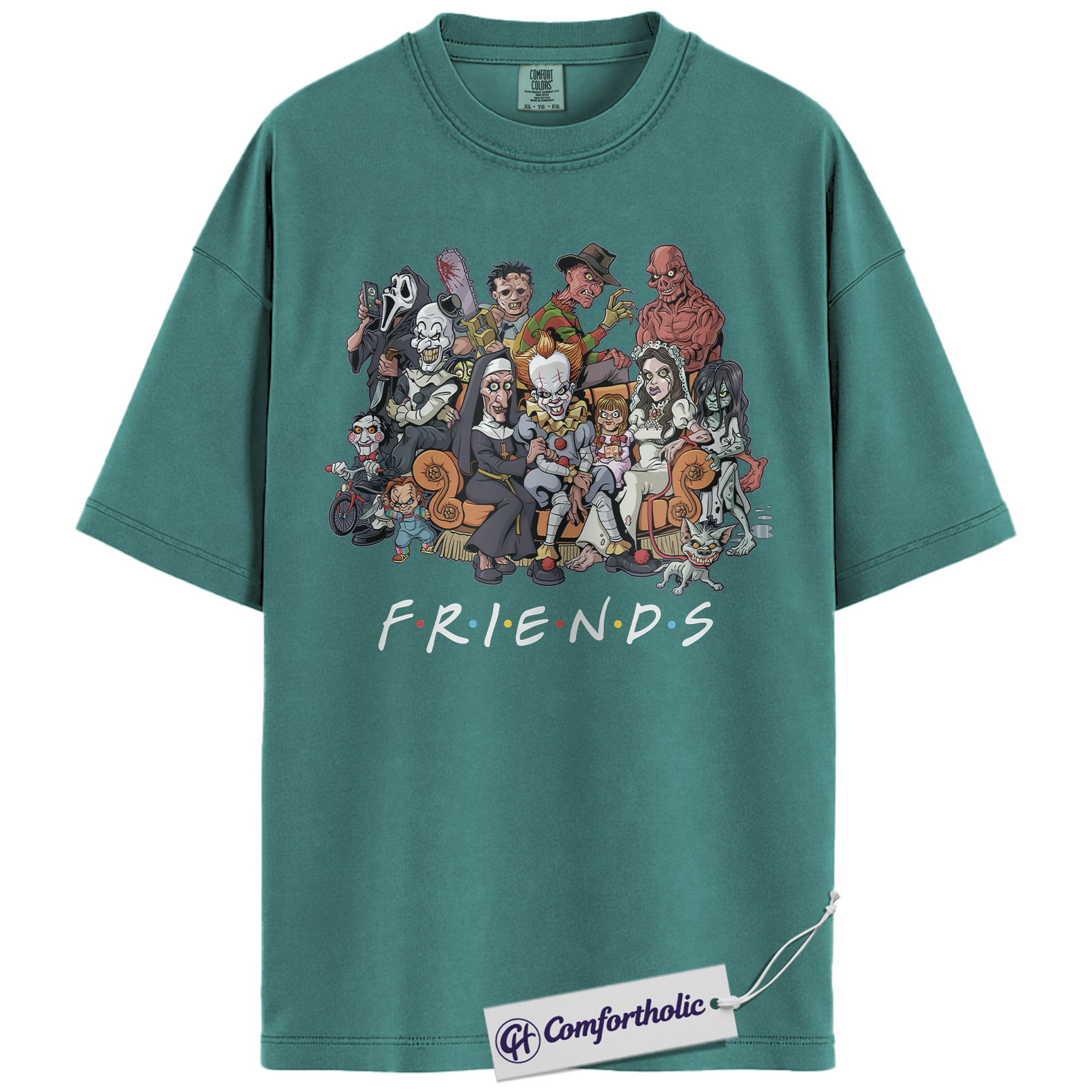 Friends Horror Shirt, Halloween Shirt, Movie Graphic Tee, Comfort Colors Shirt - Image 8