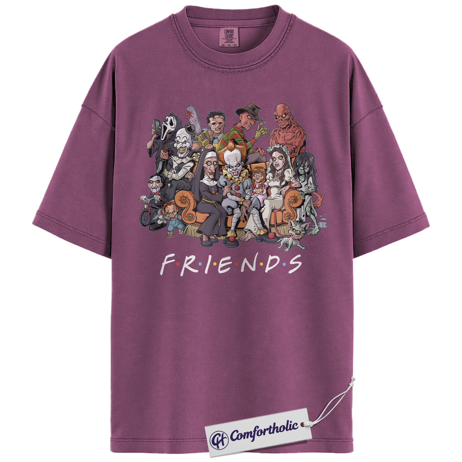 Friends Horror Shirt, Halloween Shirt, Movie Graphic Tee, Comfort Colors Shirt - Image 9
