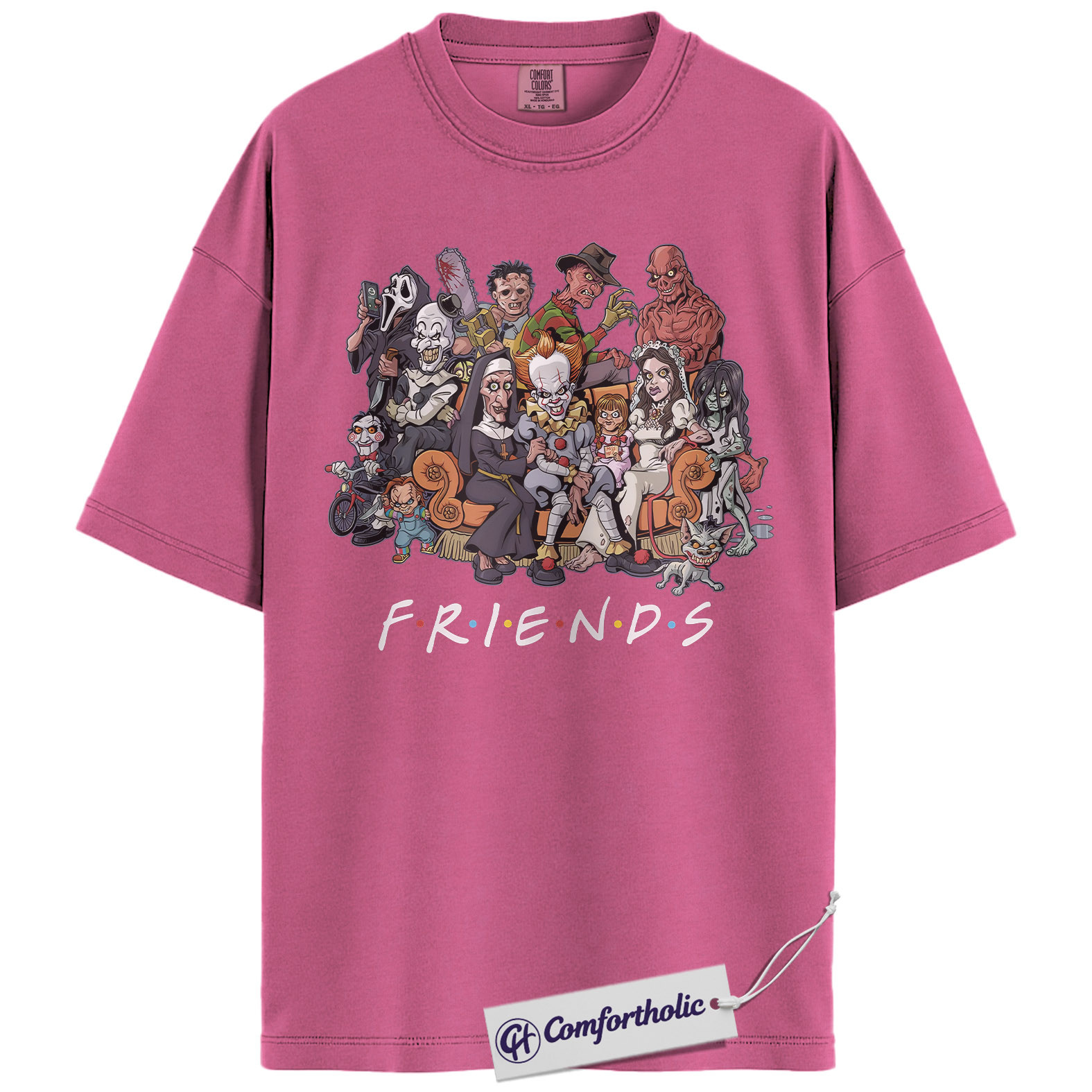 Friends Horror Shirt, Halloween Shirt, Movie Graphic Tee, Comfort Colors Shirt - Image 10