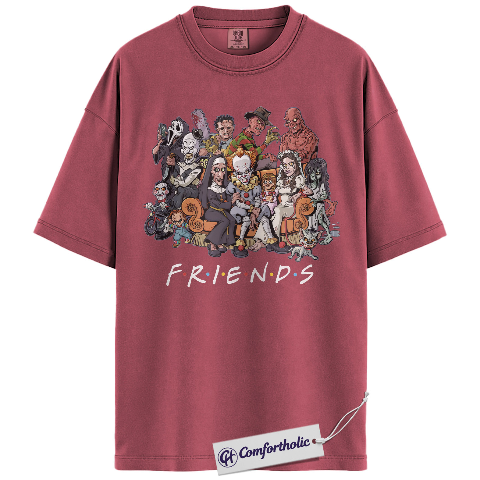 Friends Horror Shirt, Halloween Shirt, Movie Graphic Tee, Comfort Colors Shirt - Image 12