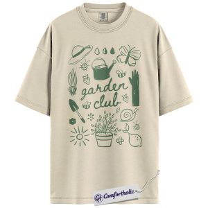 Garden Club Shirt, Cute Gardening Graphic Tee, Plant Lover T-Shirt, Mother’s Day Gift for Gardeners, Comfort Colors Shirt