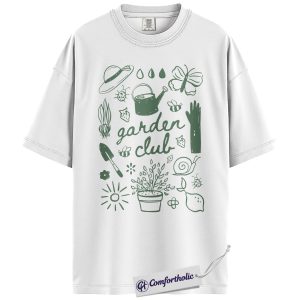 Alternative view of Garden Club Shirt, Cute Gardening Graphic Tee, Plant Lover T-Shirt, Mother’s Day Gift for Gardeners, Comfort Colors Shirt