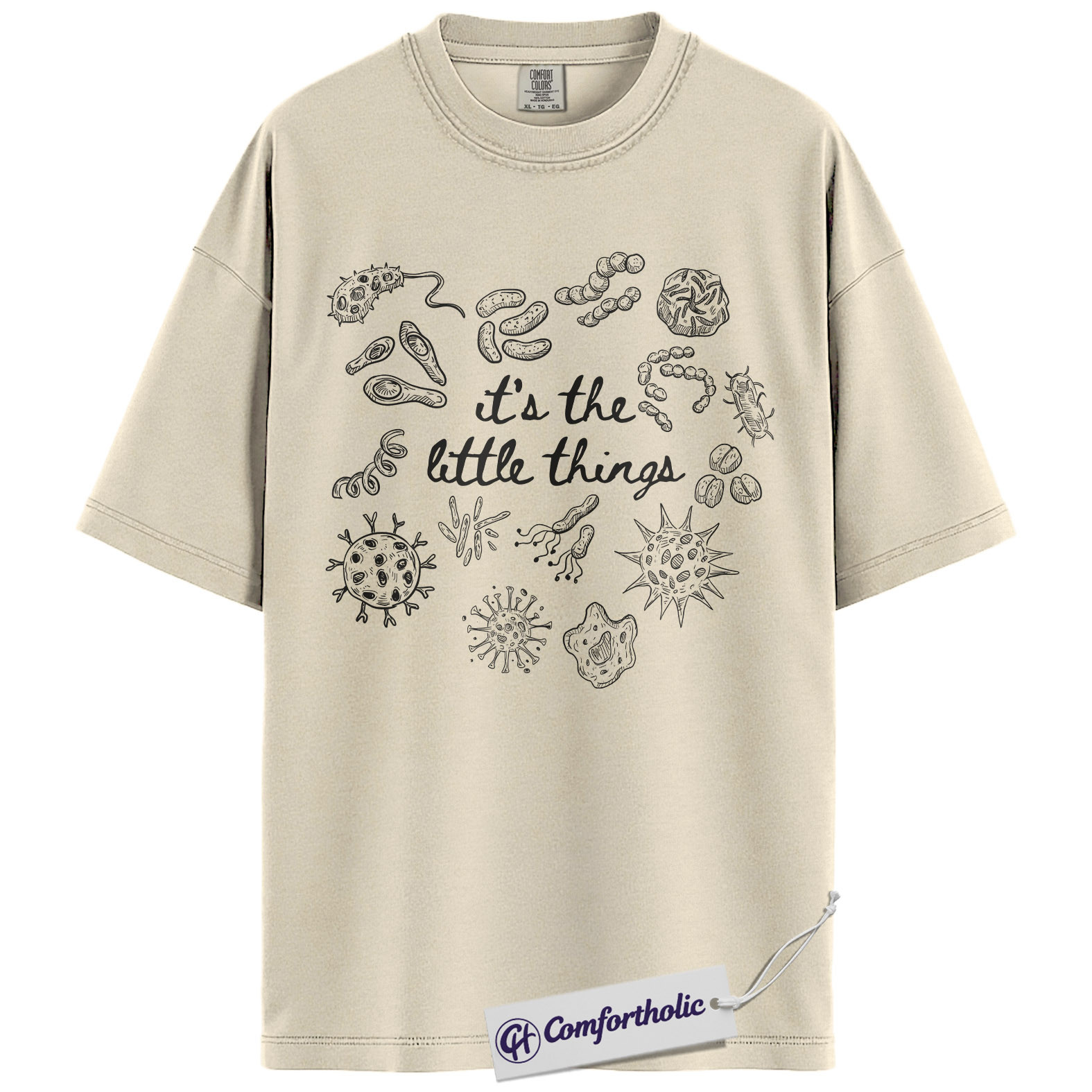 Microbiology Shirt, Science Lab Graphic Tee, Biology Student T-Shirt, Funny Gift for Teachers & Lab Techs, Comfort Colors Shirt