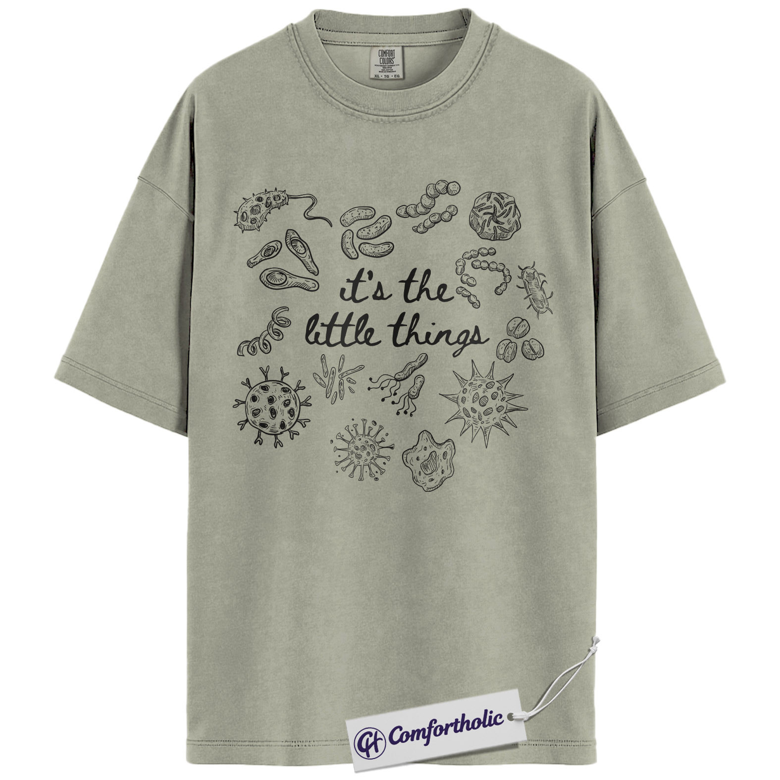 Microbiology Shirt, Science Lab Graphic Tee, Biology Student T-Shirt, Funny Gift for Teachers & Lab Techs, Comfort Colors Shirt - Image 6