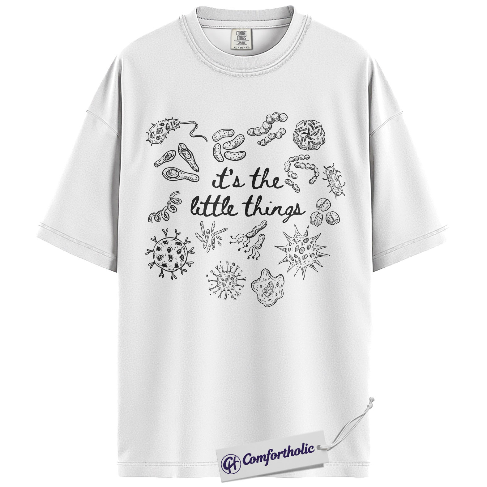 Microbiology Shirt, Science Lab Graphic Tee, Biology Student T-Shirt, Funny Gift for Teachers & Lab Techs, Comfort Colors Shirt - Image 2