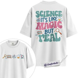 Alternative view of Science Teacher Shirt, Retro Quote Graphic Tee, STEM Classroom T-Shirt, Back to School Gift for Teachers, Comfort Colors Shirt