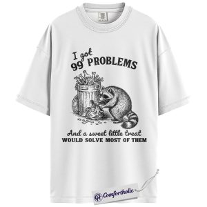 Alternative view of Funny Raccoon Shirt, Vintage Animal Graphic Tee, Trash Panda Lover T-Shirt, Cute Gift for Animal Lovers, Comfort Colors Shirt