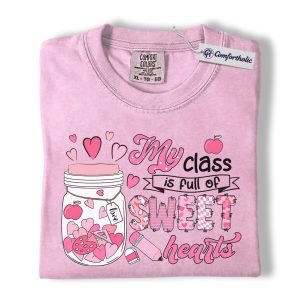 Sweethearts Teacher Shirt, Cute Valentine’s Day Classroom Graphic Tee, Elementary School Teacher T-Shirt, Valentine Gift for Teachers, Comfort Colors Shirt