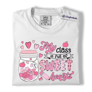 Alternative view of Sweethearts Teacher Shirt, Cute Valentine’s Day Classroom Graphic Tee, Elementary School Teacher T-Shirt, Valentine Gift for Teachers, Comfort Colors Shirt