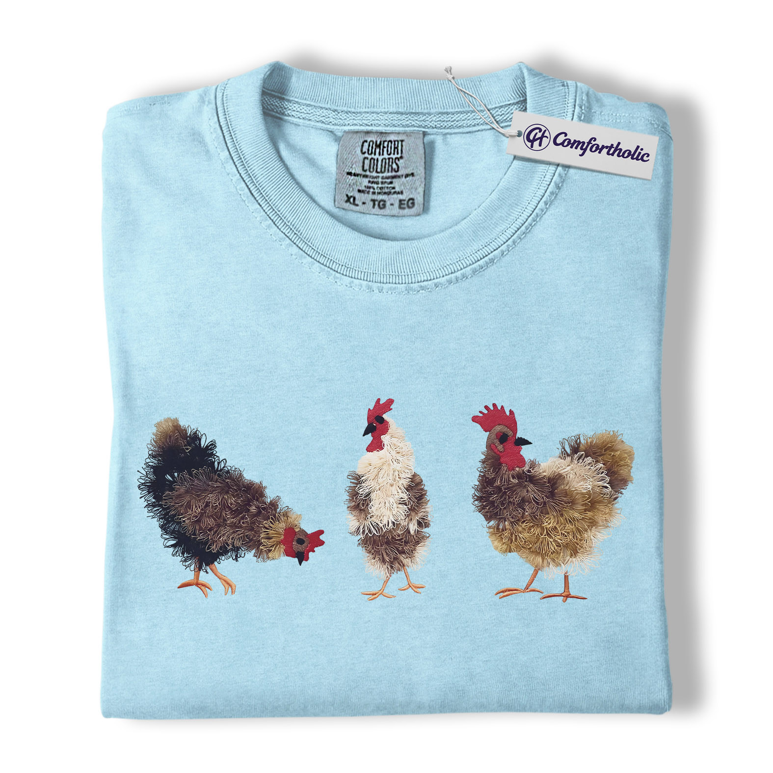 Chicken Lover Shirt, Farmhouse Farm Animal Graphic Tee, Backyard Chickens T-Shirt, Funny Gift for Chicken Moms, Comfort Colors Shirt - Image 14