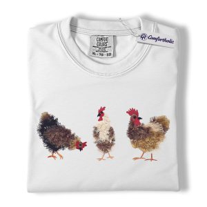 Alternative view of Chicken Lover Shirt, Farmhouse Farm Animal Graphic Tee, Backyard Chickens T-Shirt, Funny Gift for Chicken Moms, Comfort Colors Shirt