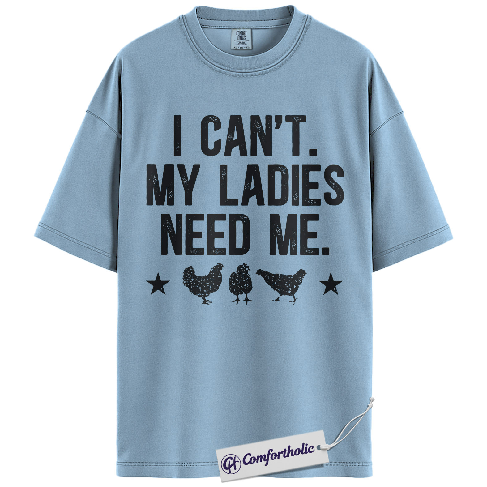 Funny Chicken Dad Shirt, I Can’t My Ladies Need Me Graphic Tee, Backyard Chicken Keeper T-Shirt, Father’s Day Gift for Farmers, Comfort Colors Shirt - Image 14