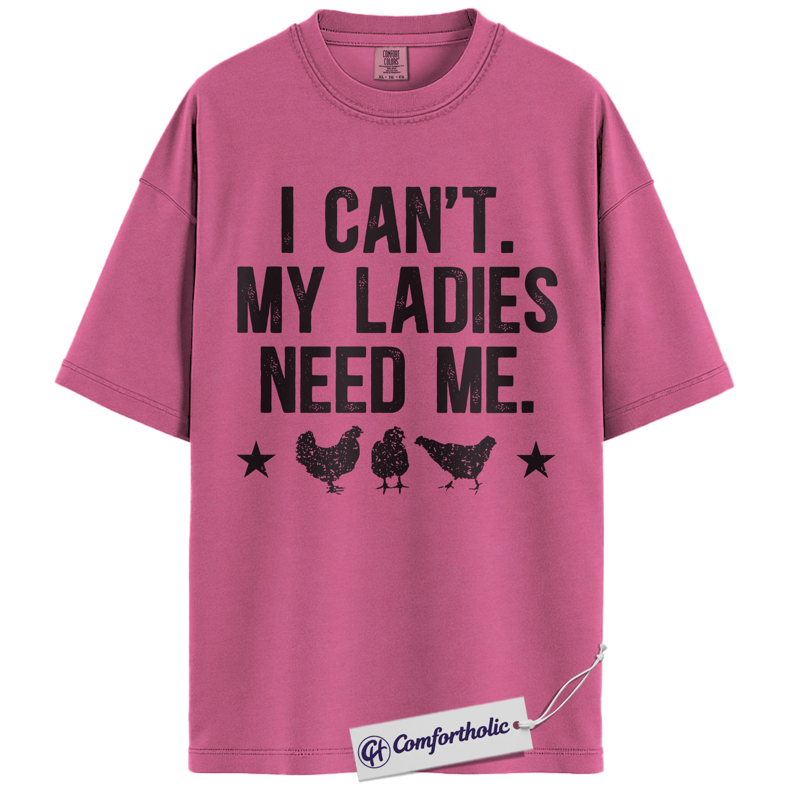 Funny Chicken Dad Shirt, I Can’t My Ladies Need Me Graphic Tee, Backyard Chicken Keeper T-Shirt, Father’s Day Gift for Farmers, Comfort Colors Shirt - Image 16