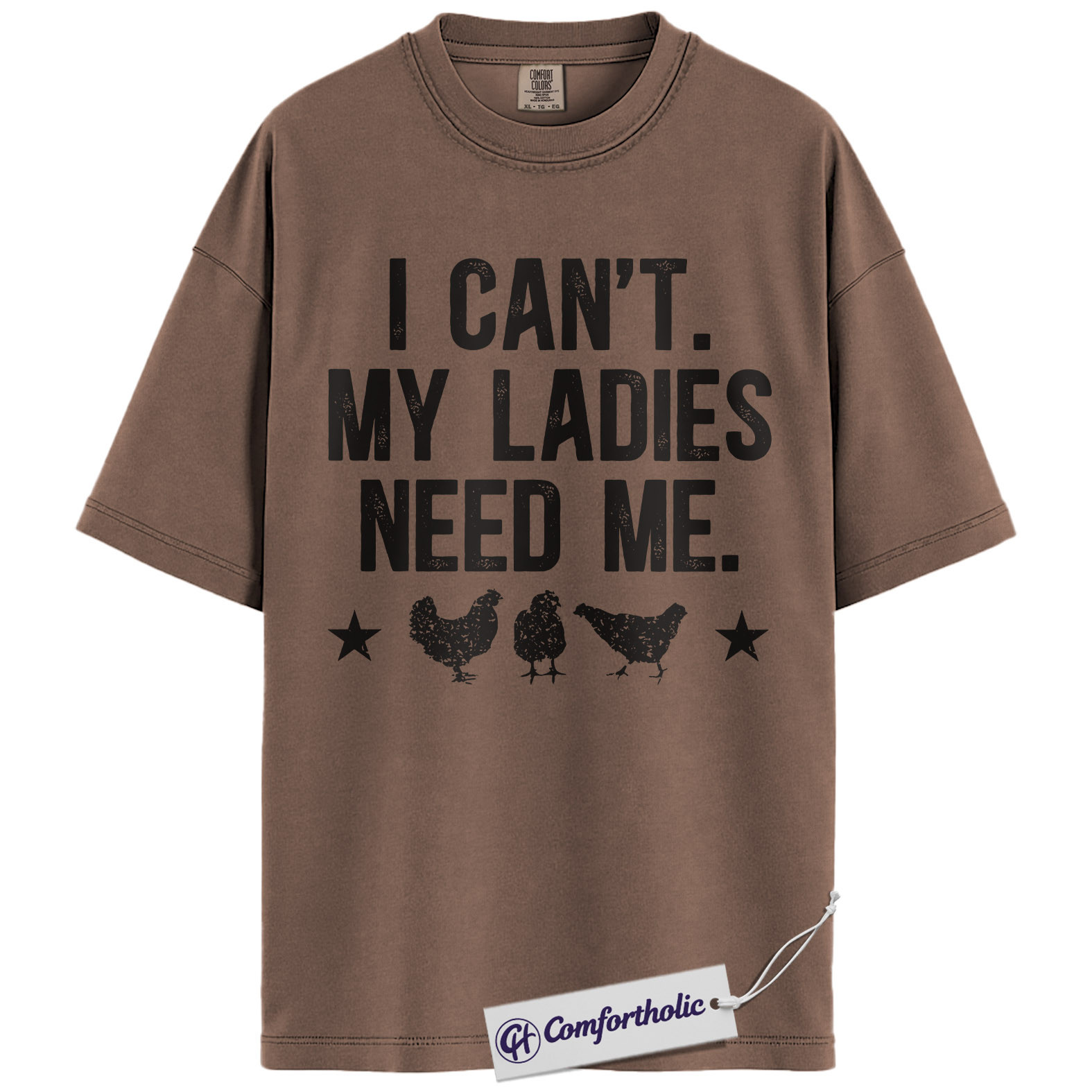 Funny Chicken Dad Shirt, I Can’t My Ladies Need Me Graphic Tee, Backyard Chicken Keeper T-Shirt, Father’s Day Gift for Farmers, Comfort Colors Shirt - Image 19