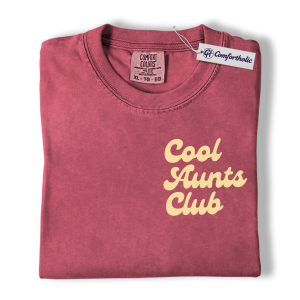 Cool Aunts Club Shirt, Retro Script Graphic Tee, Cool Auntie T-Shirt, Funny Aunt Gift for Mother’s Day, Comfort Colors Shirt