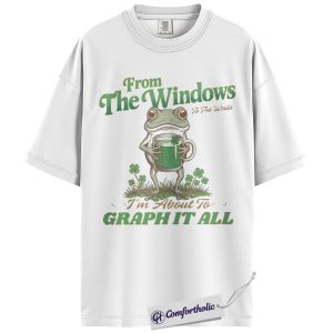 Alternative view of ABA St. Patrick’s Day Shirt, Funny Behavior Analyst Shamrock Frog Graphic Tee, RBT BCBA Therapist T-Shirt, Lucky Irish Gift, Comfort Colors Shirt