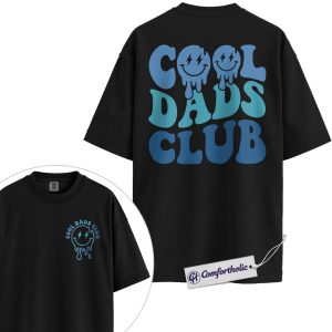 Alternative view of Funny Dad Shirt, Cool Dads Club Graphic Tee, Father’s Day Gift for Dads, Comfort Colors Shirt 2-Sided