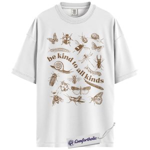 Alternative view of Be Kind To All Kinds Graphic Tee, Bug Lover Shirt, Entomology T-Shirt, Gift for Nature Lovers, Comfort Colors Shirt