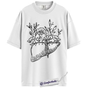 Alternative view of Liver Nurse Shirt, Liver Anatomy Graphic Tee, Hepatology Nurse T-Shirt, Gift for GI Nurses, Comfort Colors Shirt