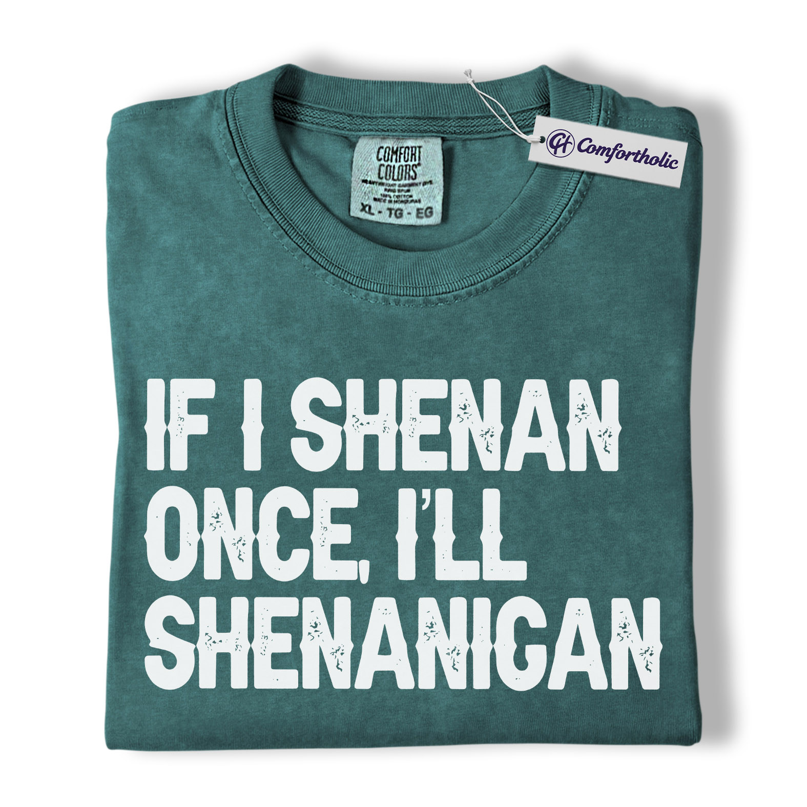 St Patrick’s Day Shirt, If I Shenan Once I’ll Shenanigan Graphic Tee, Funny Irish Quote T-Shirt, St Paddy’s Day Gift for Friends, Comfort Colors Shirt - Image 11