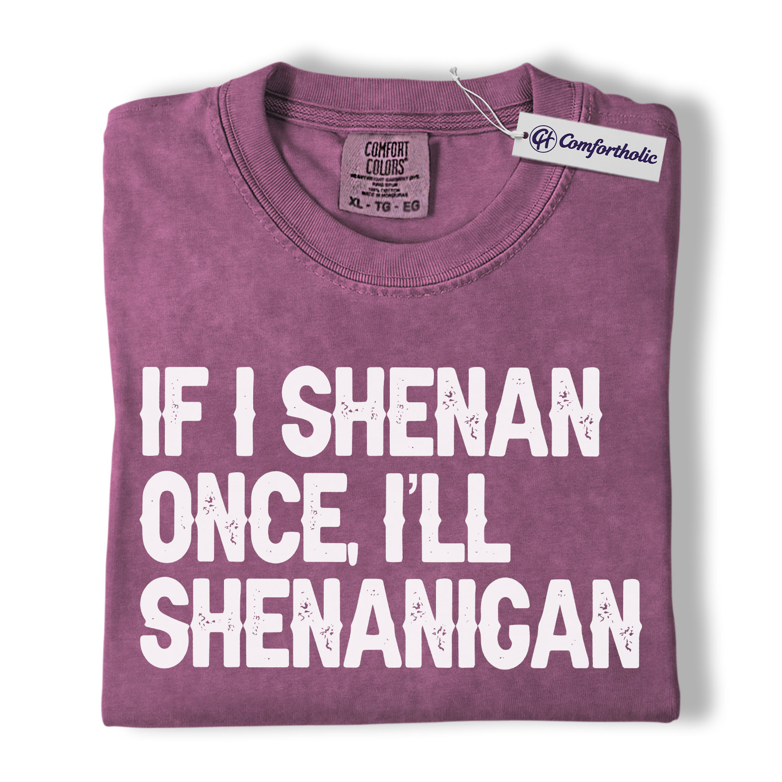 St Patrick’s Day Shirt, If I Shenan Once I’ll Shenanigan Graphic Tee, Funny Irish Quote T-Shirt, St Paddy’s Day Gift for Friends, Comfort Colors Shirt - Image 15