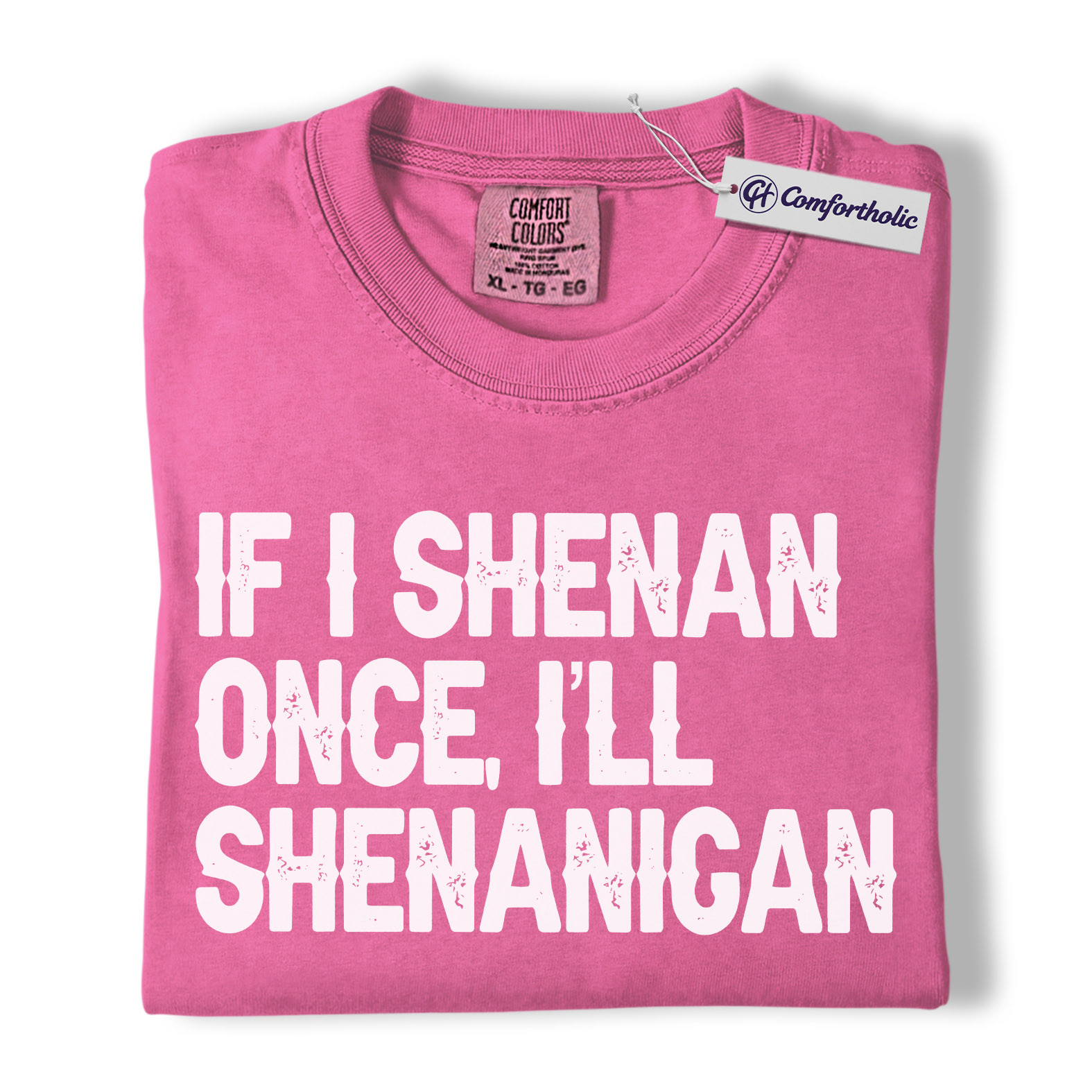 St Patrick’s Day Shirt, If I Shenan Once I’ll Shenanigan Graphic Tee, Funny Irish Quote T-Shirt, St Paddy’s Day Gift for Friends, Comfort Colors Shirt - Image 16