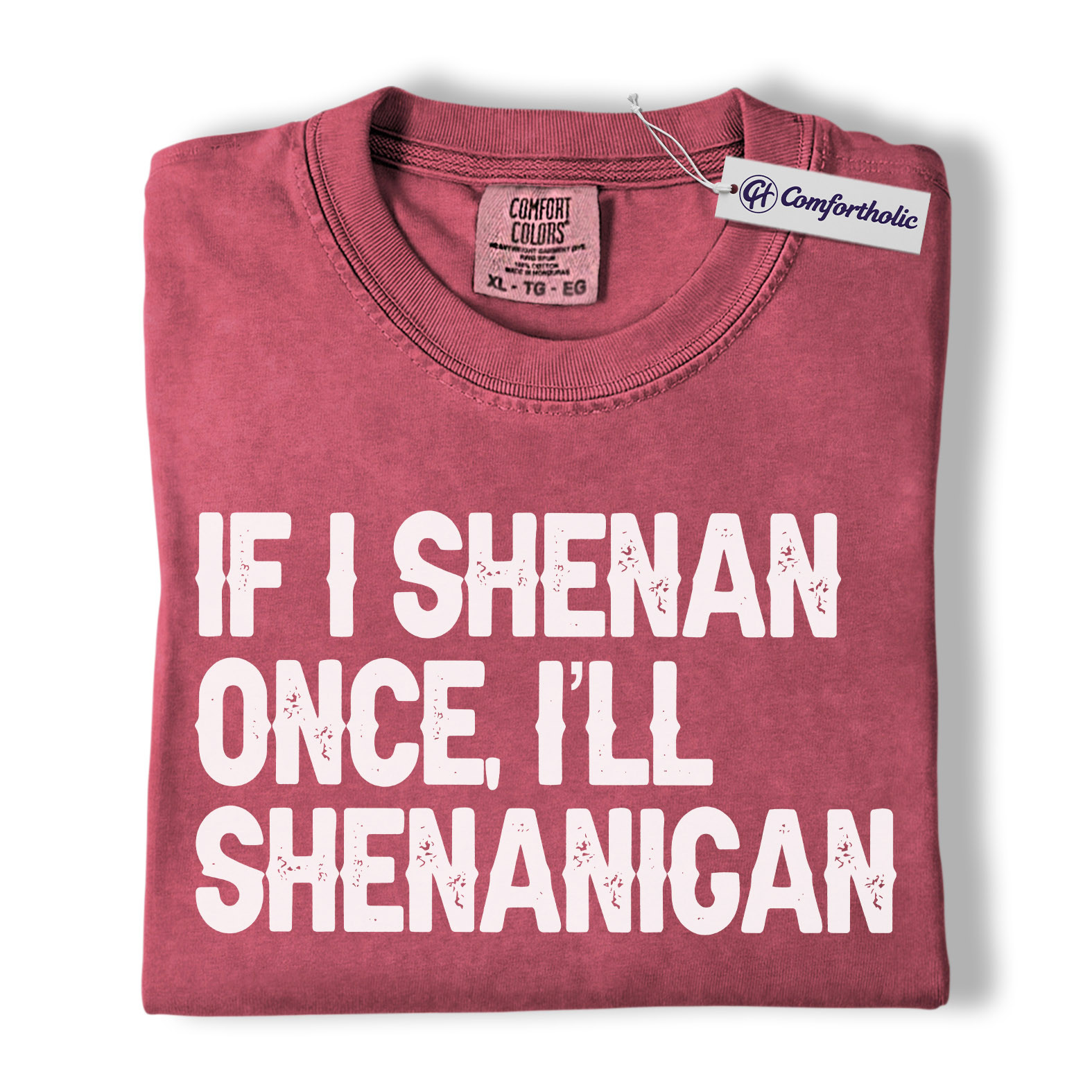 St Patrick’s Day Shirt, If I Shenan Once I’ll Shenanigan Graphic Tee, Funny Irish Quote T-Shirt, St Paddy’s Day Gift for Friends, Comfort Colors Shirt - Image 18